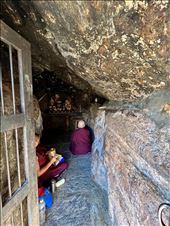 Inside Guru Rinpoche meditation cave 2, Pharping monastery: by krodin, Views[122]