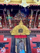 close up of artwork by the shrine door, Shri T.T. Bhawani Temple: by krodin, Views[182]