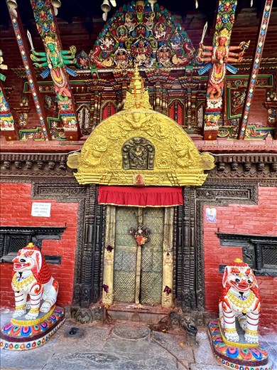 Entrance to shrine at Shri T.T. Bhawani Temple