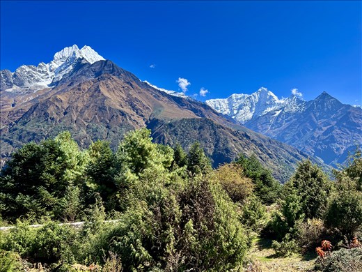 view from above Namche Bazar