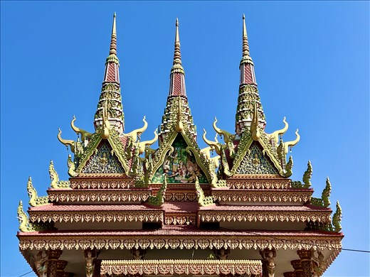 detail of roof on Cambodian Temple