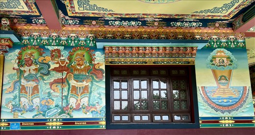 murals on side of Nepali Temple
