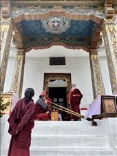 monks at National Memorial Chorten: by krodin, Views[340]