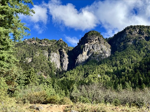 view from the beginning of the path