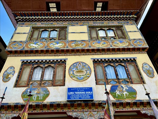 Auspicious symbols on shop