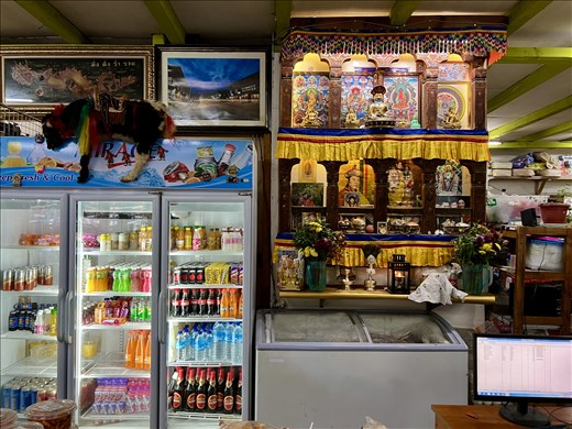 shrine in grocery store