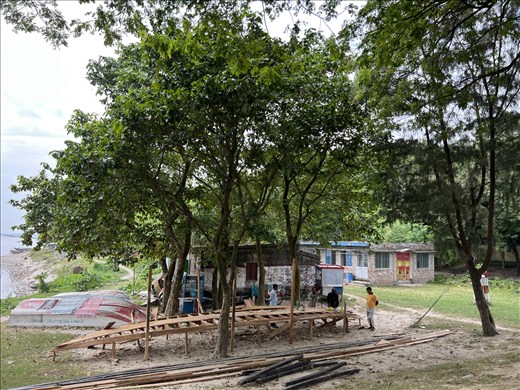 boat making by the Ganges, Rajshahi