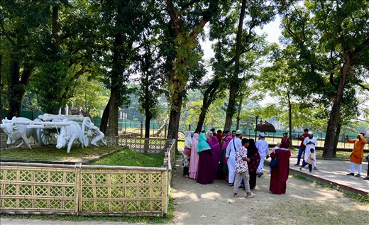 family outing at Sardarbari Palace Gardens