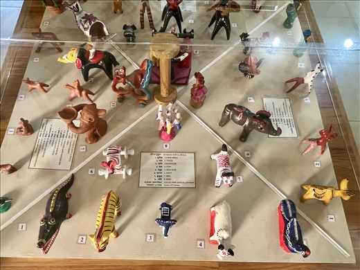 I think these 19th C Bengali pieces look very similar to those in Mexico and Central 
Am.  What do you think?