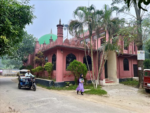 New 1704 one dome Mosque with modern attachment - inc. loudspeakers rather than a minaret!