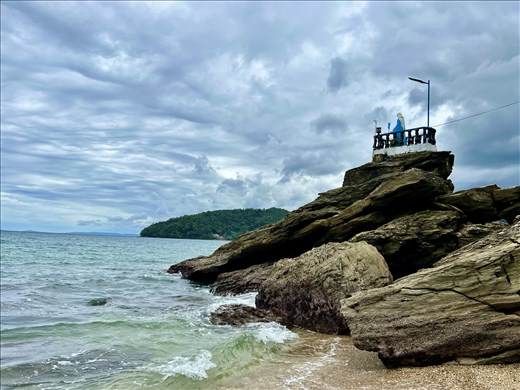 Virgin overlooking bay at Virgin Beach