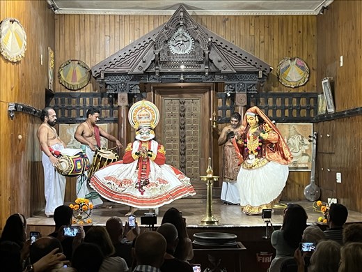 Kathakala performance, Fort Kochi