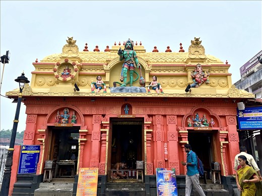 Temple front by Padmanabha temple