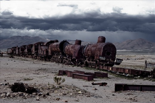Train graveyard near Uyuni