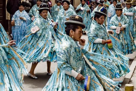 Bolivian carnival in Potosi that happens at the same time as Rio carnival