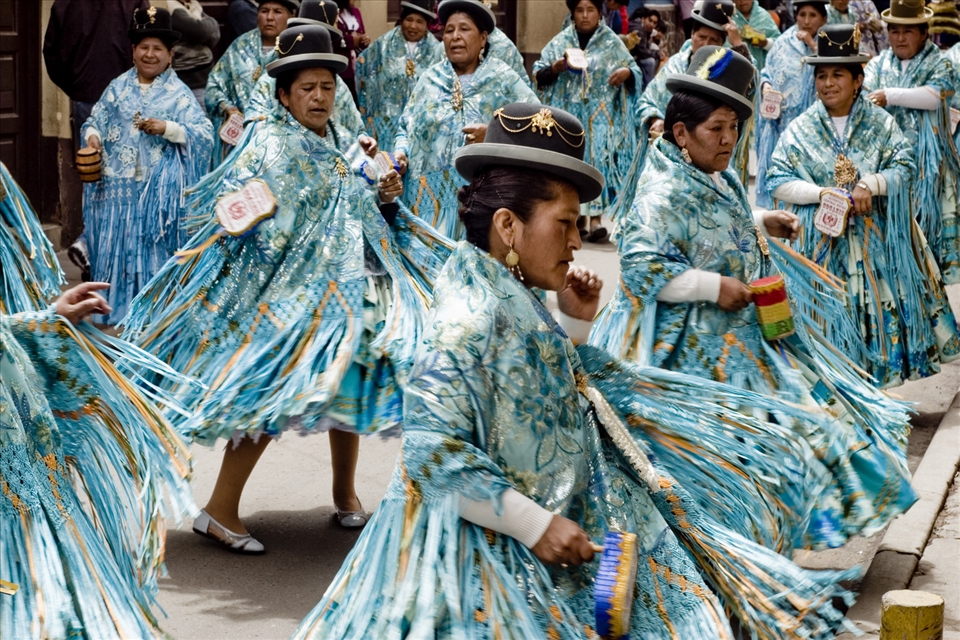 Bolivian carnival in Potosi that happens at the same time as Rio carnival
