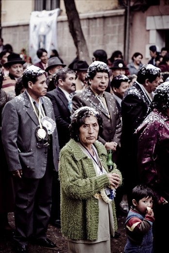 Local funeral procession in Potosi