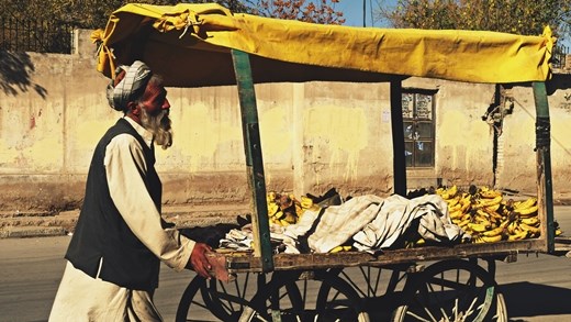 Banana seller, Quetta, Pakistan