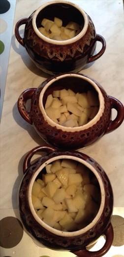 to add potatoes in a pot