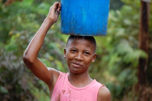 Women and children are the barriers of the water.  It can take up to half of their work or school day to walk to and from the water source. 
