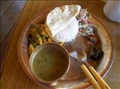 Authentic Nepalese dal bhat. This was one of the meals I enjoyed on the trail. : by kuntzie, Views[315]