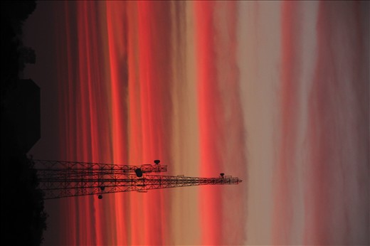 Modernization comes with telecom but the colours of skies never fail to surprise