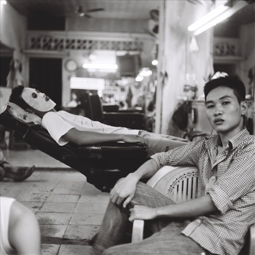 A men-only environment conveniently offers an in- house beauty treatment