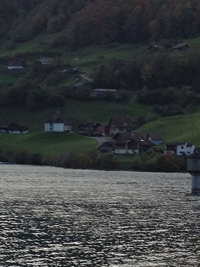 Swiss lakes and hillsides