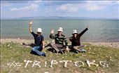 Artur, Pavel and me on the shore of the Long Kol Lake.: by kyrgyznomad, Views[280]