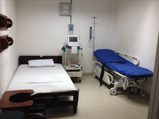 Labor and delivery room at Centro de Salud No. 4 