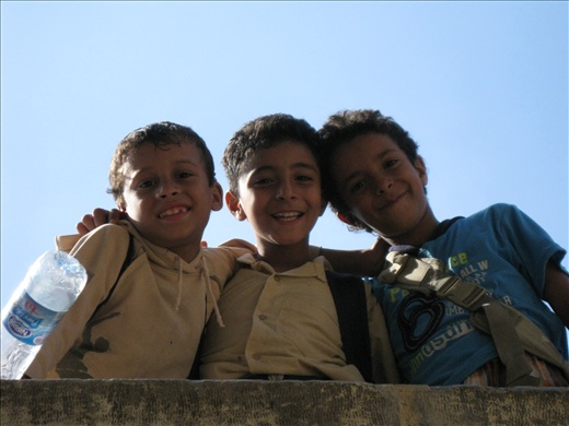 children in coptic cairo