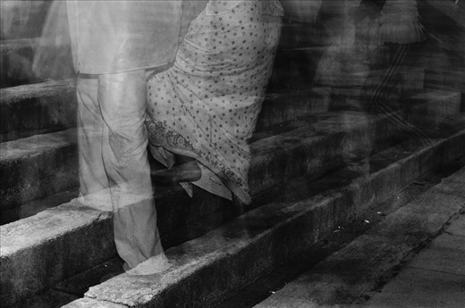 The  “Ruwana Weli Maha Stupa” draws everyone to it. Up these stairs thousands are going every day. It becomes a spiritual journey. A path of “hope” taken by thousands of different souls every day, while capturing the aura of the many devotees, the foci of the image becomes an archetypal couple.
Everybody goes away with more  “Hopes and dreams”………….. Except for one group of people…..
