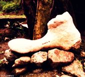 Giant stone figure of a shoe pattern from the caves of Bolinsak, Kapangan, Benguet.: by lalainejimenez, Views[865]