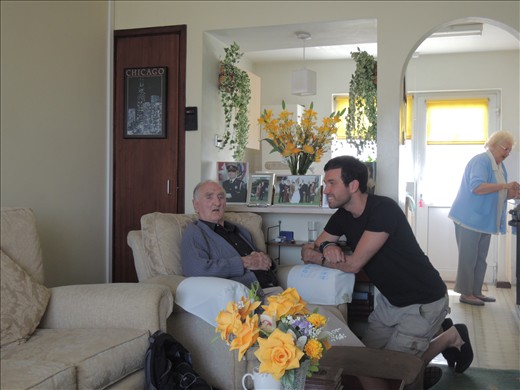 Spending some time with the Grandparents at their home