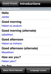 A screenshot from our Swahili language guide: by language-guides, Views[665]