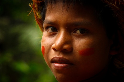 The tribal culture stipulates that if the men were not to return, the eldest boy becomes the new Chief, the highest honour. The eldest boy in the tribe (12 years), does not take this responsibility lightly.