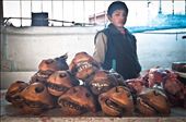  A serious young boy with Cow's mouths for sale. San Pedro Markets, Cuzco, Peru.: by laramer, Views[1051]