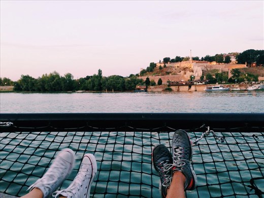 Go for an afloat morning with the perfect view.