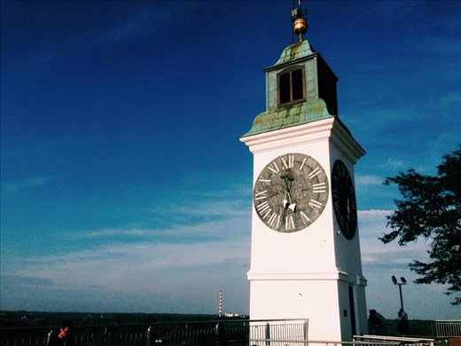 Clock Tower in Petrovaradin Fortress.