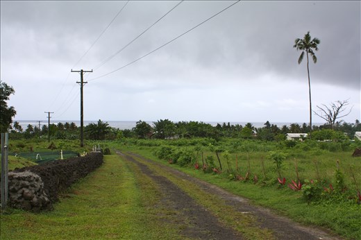 The gathering storm on Samoa's south coast.