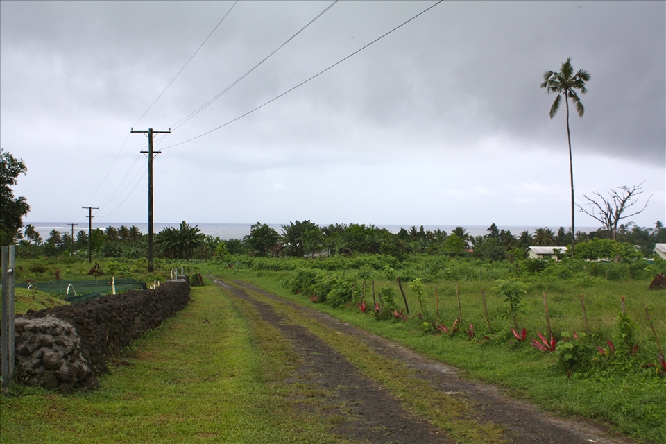 The gathering storm on Samoa's south coast.