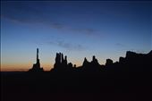 4am silhouette in Monument Valley, Utah. : by lauramills, Views[256]