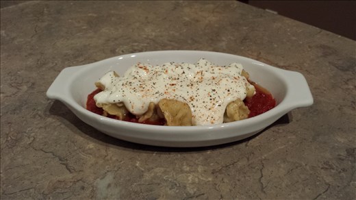 Final Plate of delicious Manti