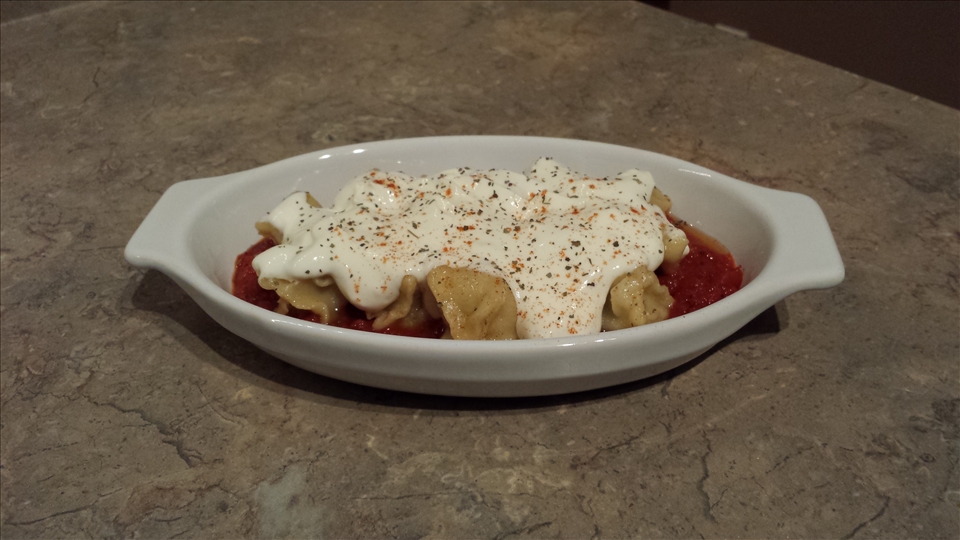 Final Plate of delicious Manti