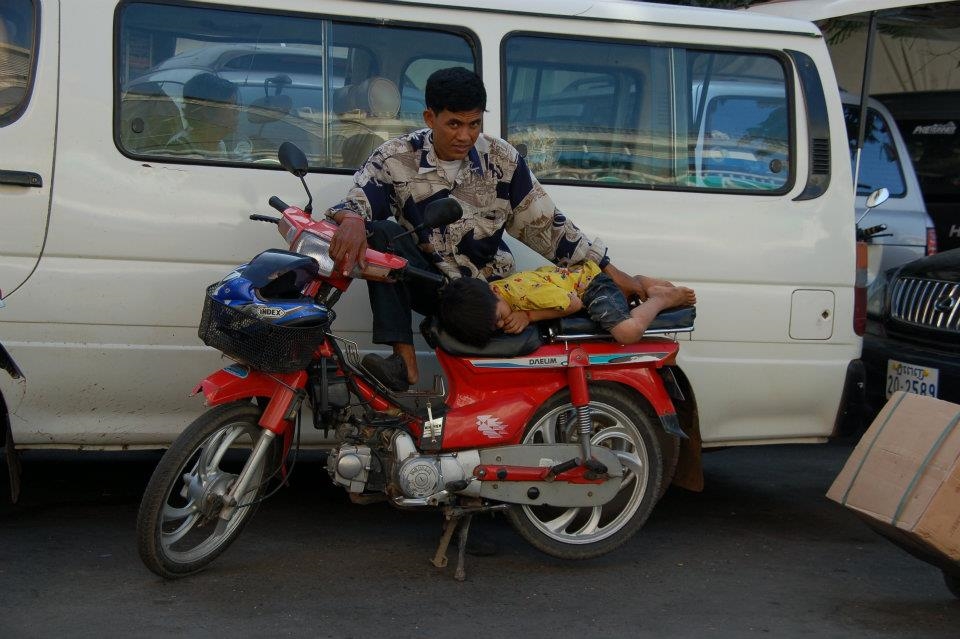 Resting in the middle of Tuol Tom Poung Market