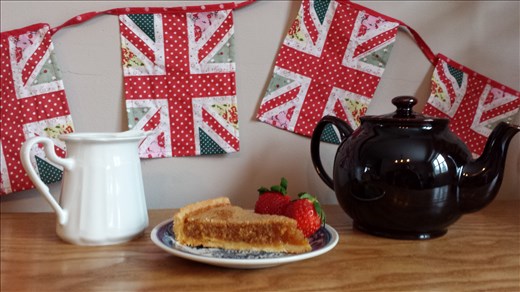 Bunting out and ready for a cuppa and some cake!