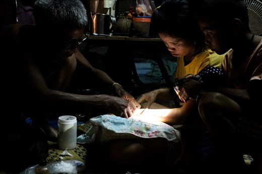 Capitan, the patriarch of the family, was a medic in the American War and still acts as the village nurse for simple maladies . When asked what his favourite thing to do was he simply answered 