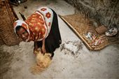 Woman making rope from coconut : by laurenrattray, Views[301]