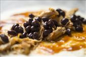 Prior to rolling, chicken, beans and sauce get to knw each other: by lauriemoy, Views[256]