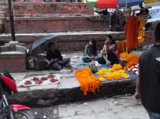 Just one of the various types of venders spread all over the squares and lopenareas of Kathmandu.